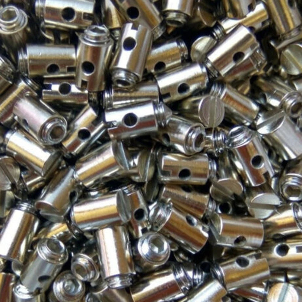 Throttle Cable Connector Choke Brass Silver Accessory
