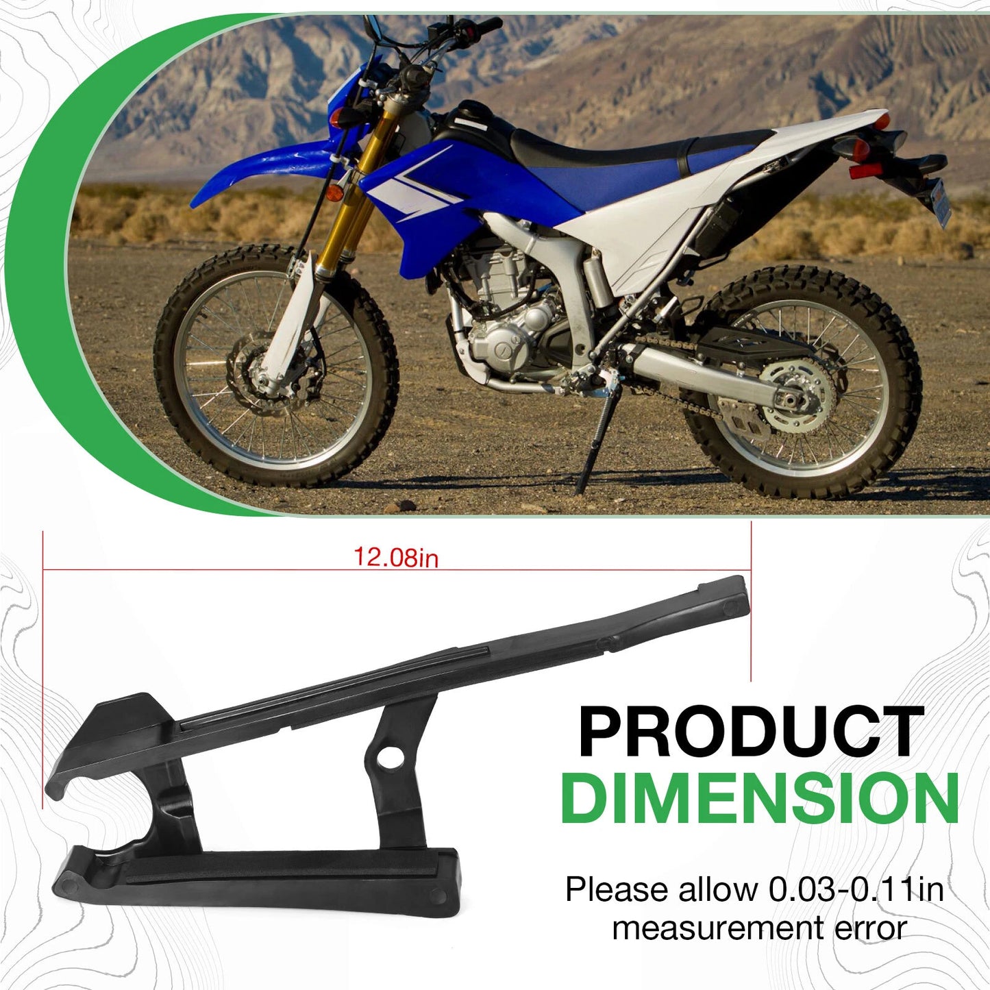 Front Chain Guide Guard Seal for Yamaha WR250R 2008-2020 / WR250X 2008-2011