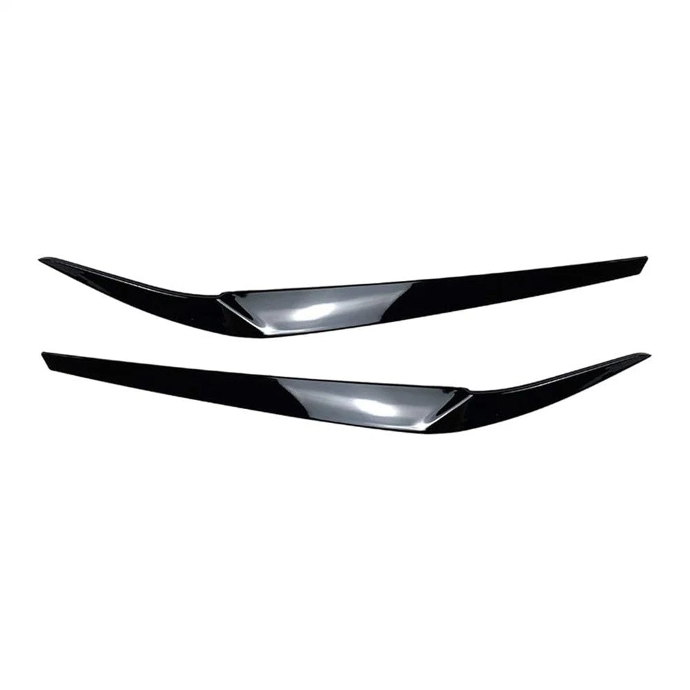 Gloss Black Headlight Eyelid Trim for BMW 5 Series G30 2017-2023