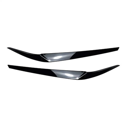 Gloss Black Headlight Eyelid Trim for BMW 5 Series G30 2017-2023