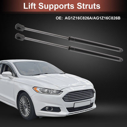 2 x Front Hood Lift Supports for Ford Taurus (2010-2019) Gas Struts Black