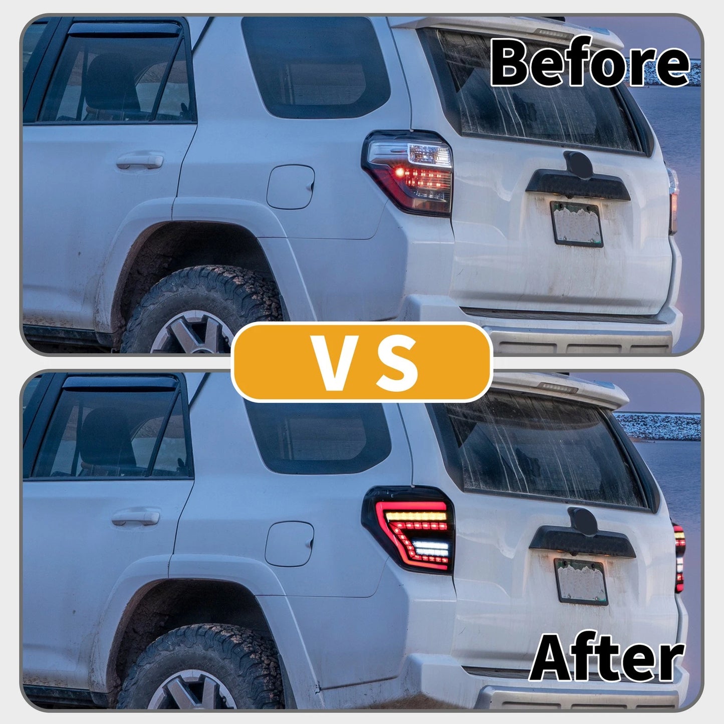 1 Pair OLED Tail Lights Assembly for Toyota 4Runner (2014–2021)