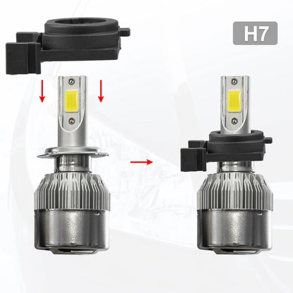 H7 LED Headlight Adapter Bases for Ford Fiesta (2009-2014)