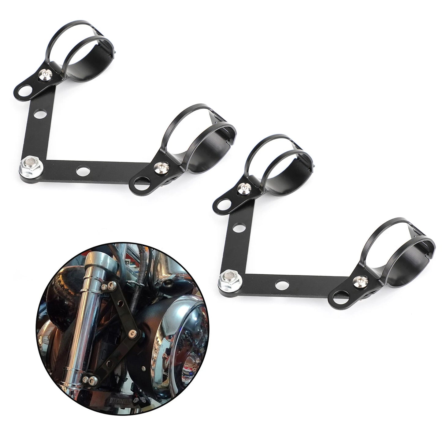41mm-51mm Motorcycle Headlight Holder Bracket for F2