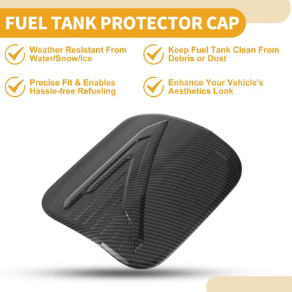 Fuel Tank Door Cap for Toyota Corolla Cross Carbon Fiber Black (2022-2023)