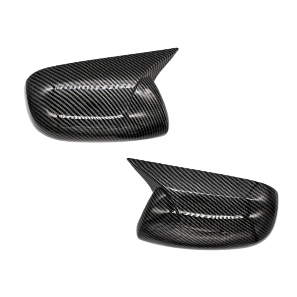 Carbon Fiber Look Rearview Mirror Cap Cover Trim Set for 2007-13 Toyota Corolla