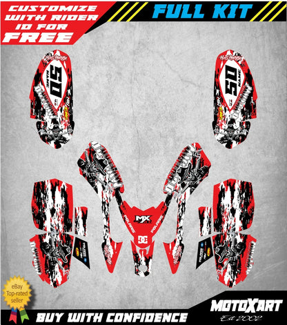 Outlaw Style Custom Graphics Kit for Polaris Predator 50 ATV (2003-2006)