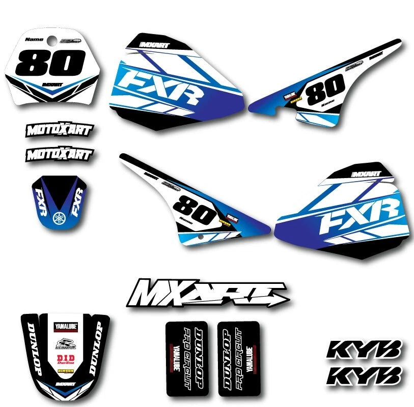 Custom Graphic Kit OUTLAW STYLE for Yamaha PW Pee Wee 80 Stickers Decals