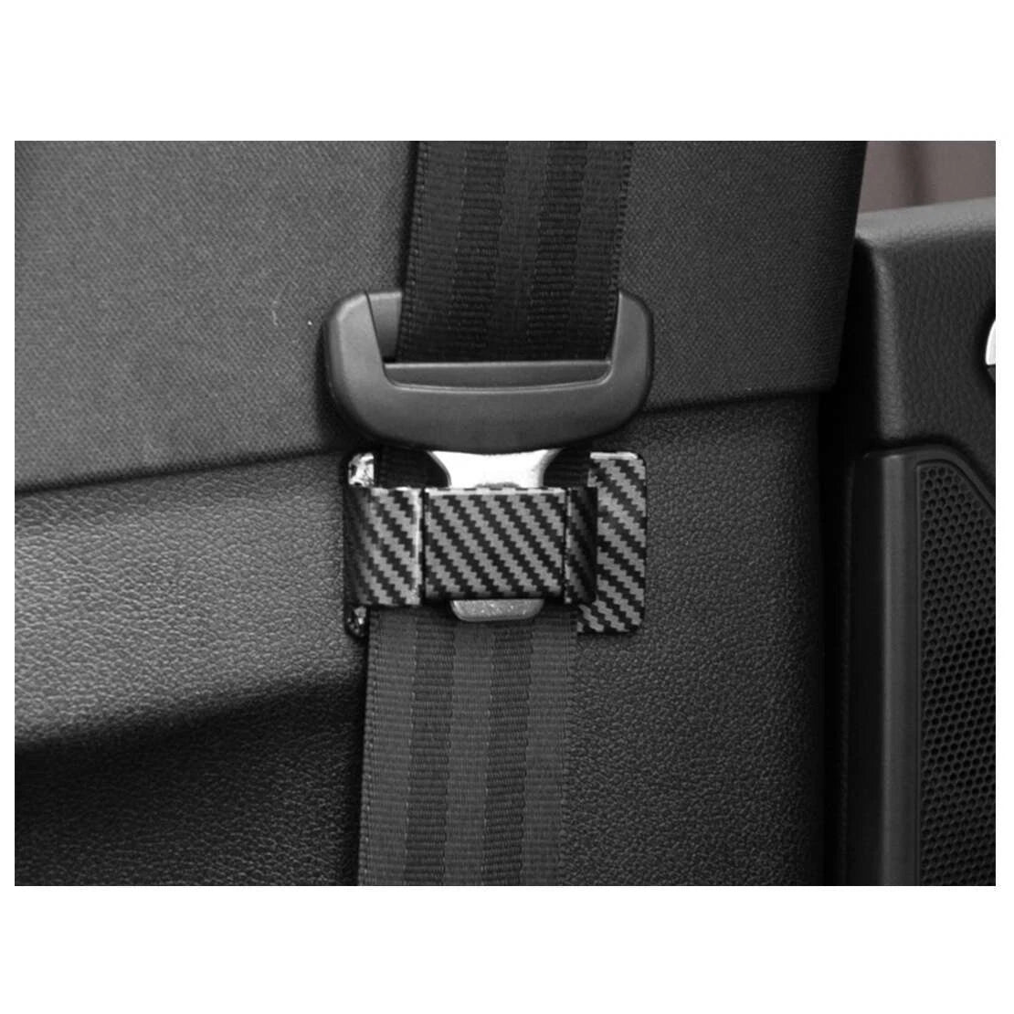 Carbon Fiber Style Seat Belt Holder Stabilizers