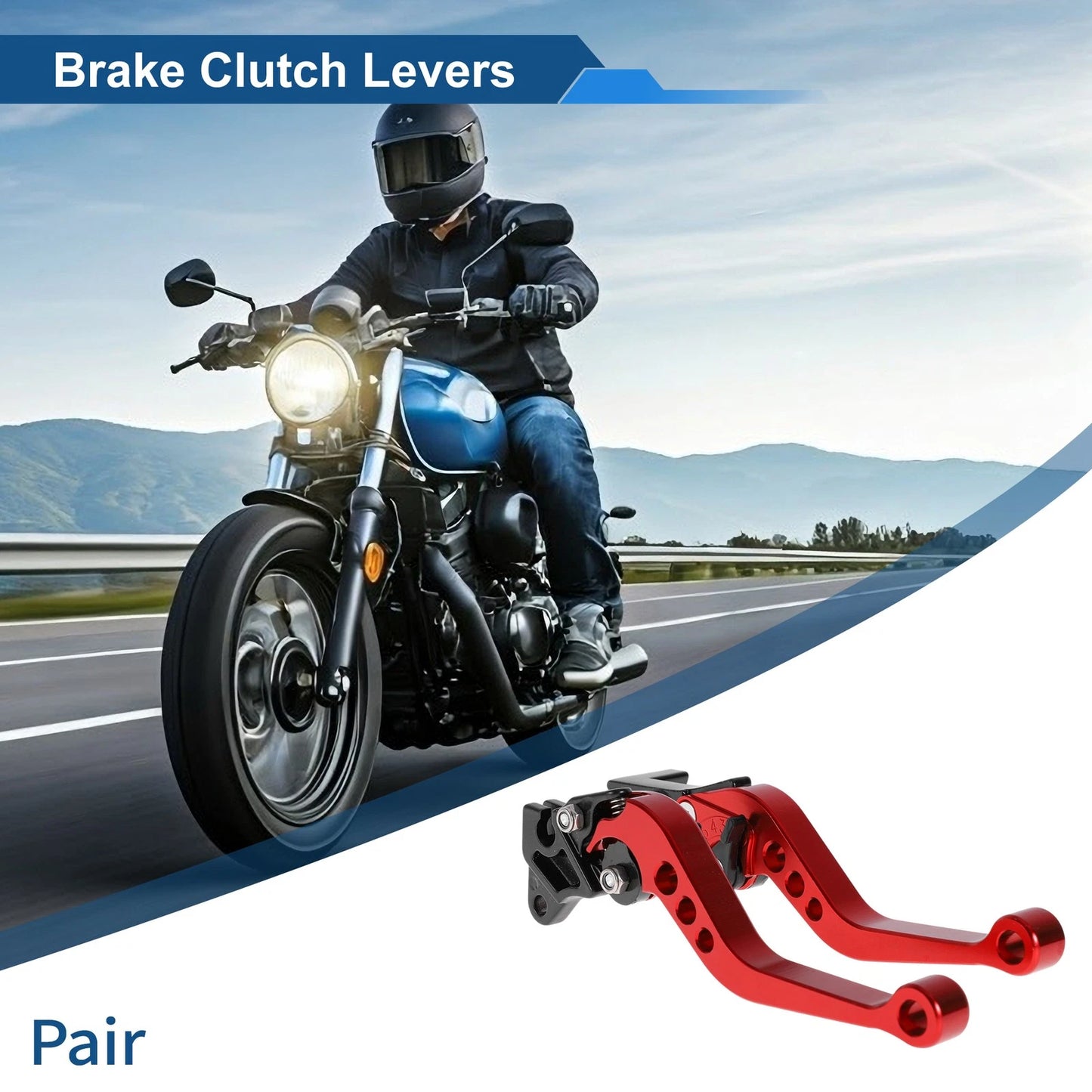 1 x Adjustable Short Brake Clutch Lever for Yamaha YFZ 450 (2003-2006)