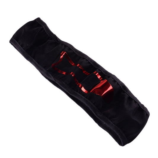 15" Universal Elastic Steering Wheel Cover Anti-Slip PU Leather for Car