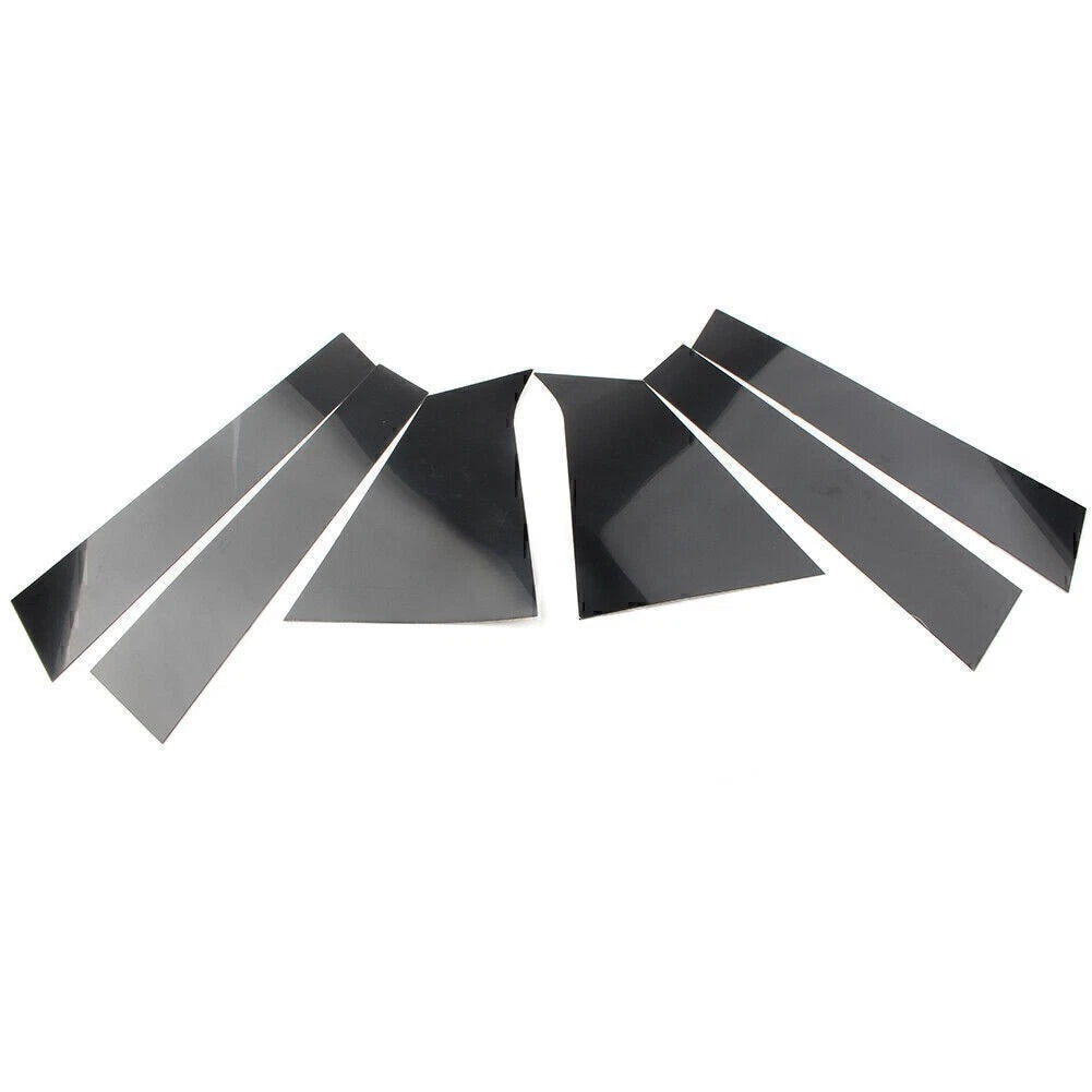 6PCS Black Door Window Trim Covers for Chevrolet Malibu (2016-2023)