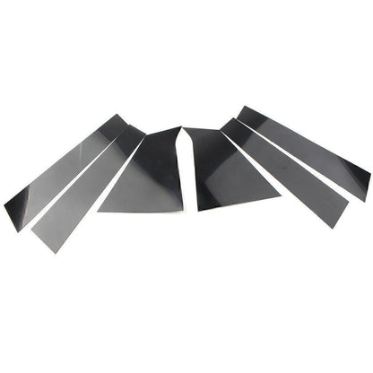 6PCS Black Door Window Trim Covers for Chevrolet Malibu (2016-2023)