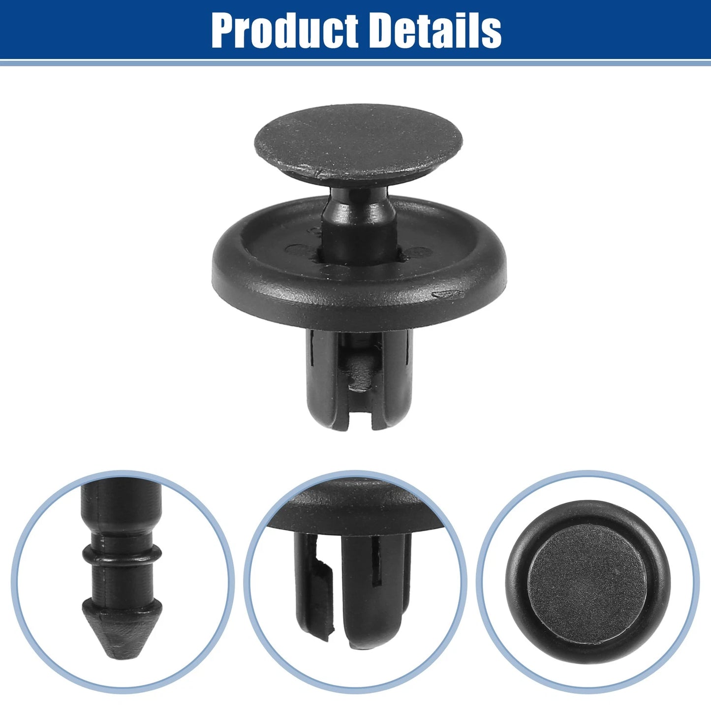 80 Pcs Front Fender Clips Rivets for Toyota