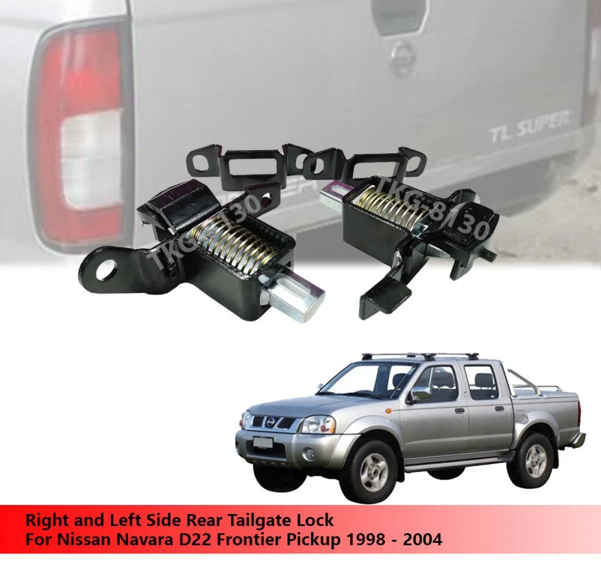 Rear Tailgate Lock Latch for Nissan Navara D22 (1998-2004)