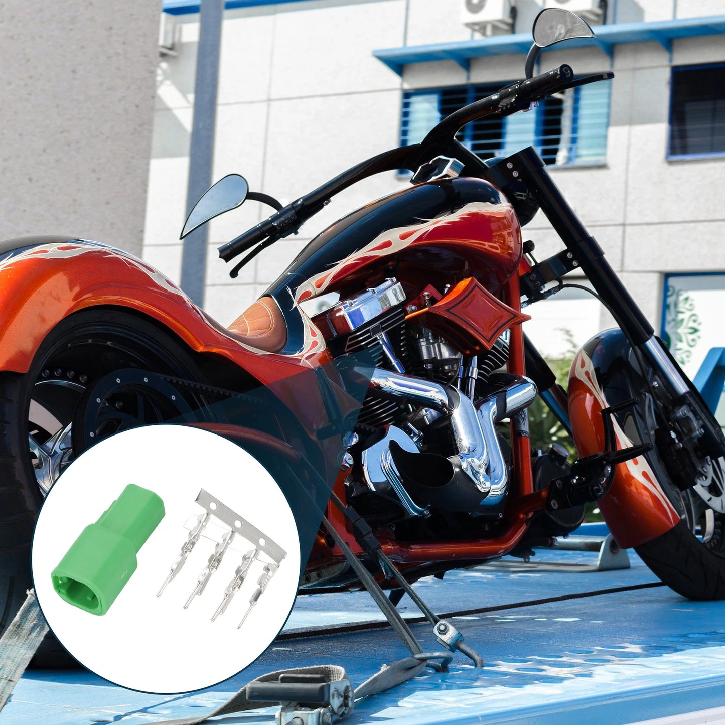 7 Pin Throttle By Wire Amp Connector Plug Female Wire Terminal for Harley
