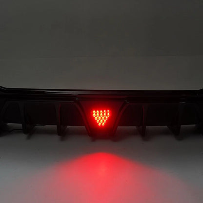 Gloss Black Rear Diffuser Lip with LED for 2023-2025 Honda CR-V Hybrid