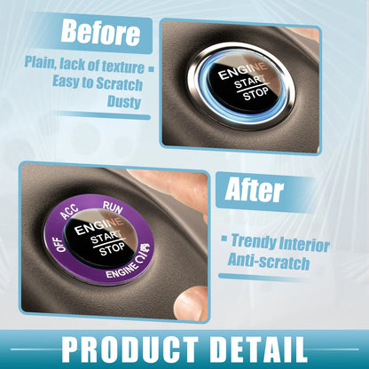 Engine Start Stop Button Trim Sticker for Dodge Charger RAM (2010 - 2020)