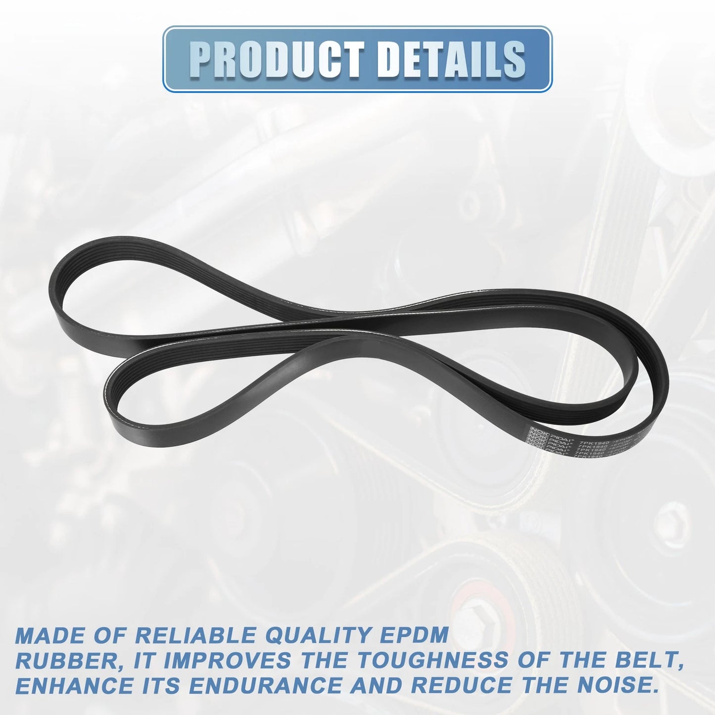 V-Ribbed Serpentine Drive Belt for Toyota Solara 2004-2006 2.4L