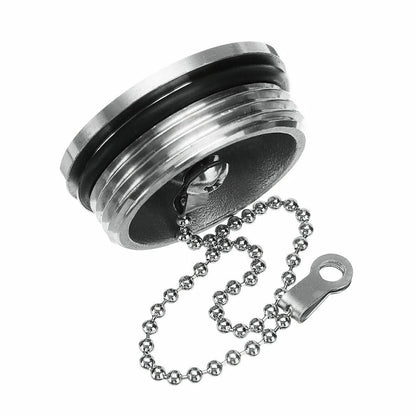 50mm Stainless Steel Gas Fuel Cap Cover with Chain for Boat Marine