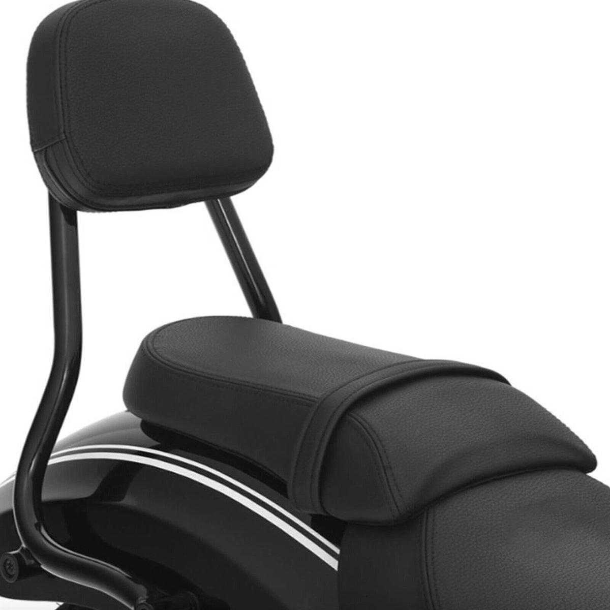 Rear Seat Leather PU Cushion Black for BMW 1800 R18 (2020-2021)