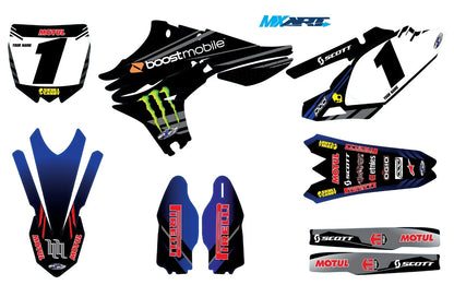 Custom Graphic Kit for Yamaha YZ 450F (2010-2013) - RAVAGE STYLE Stickers