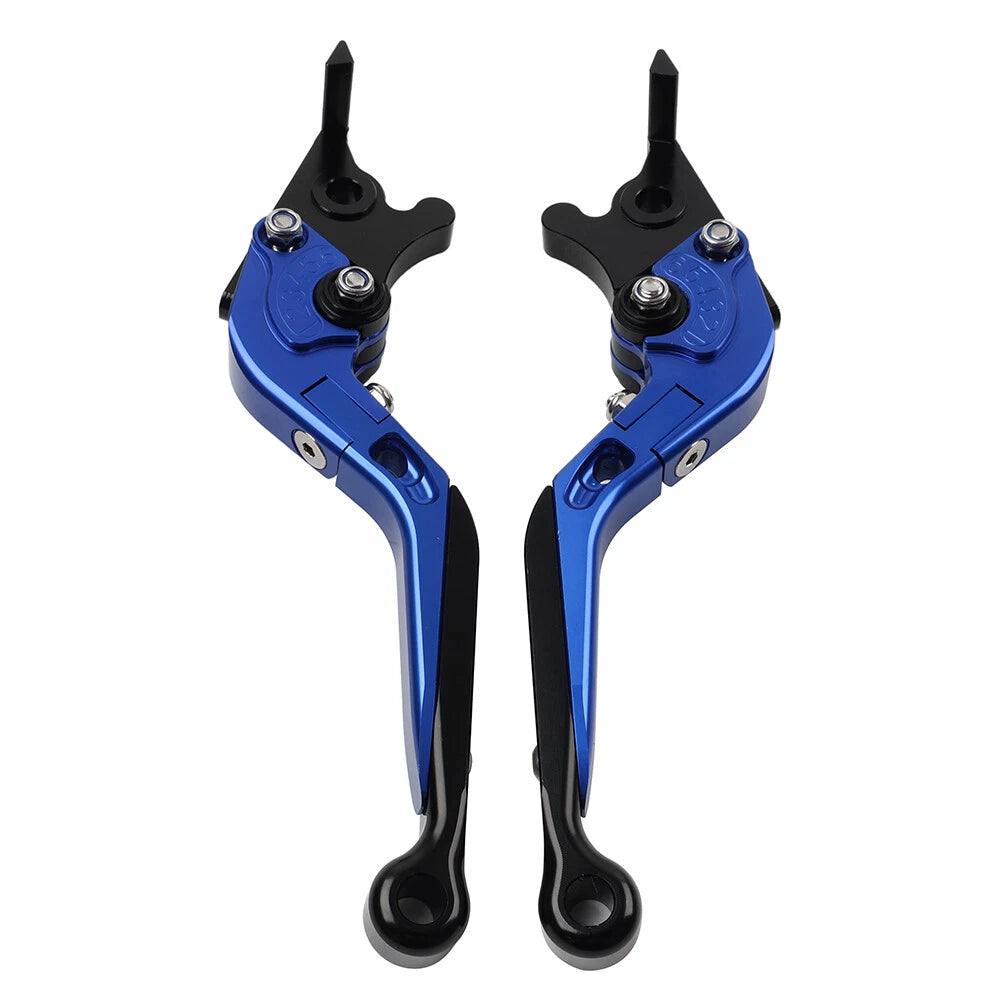 Blue Extendable Brake Clutch Levers for Aprilia Tuono V4 1100RR (2017-2021)
