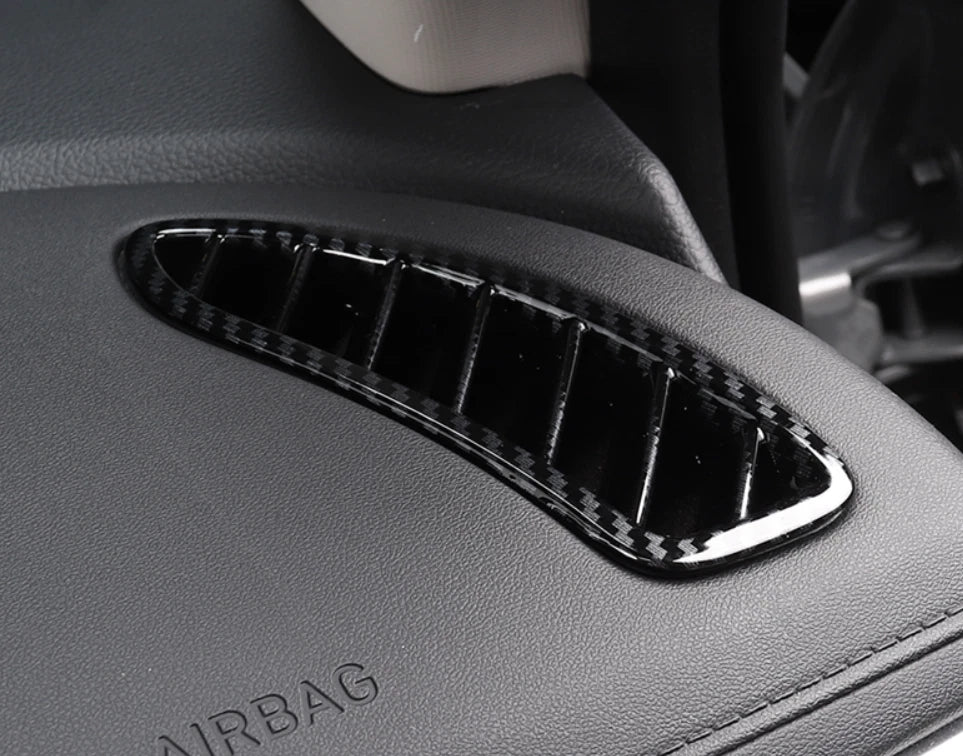 Carbon Fiber Front Upper Air Vent Outlet Cover Trim for Hyundai Sonata (2020-2023)