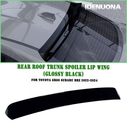 1x Gloss Black Rear Boot Spoiler Lip for Toyota GR86, Subaru BRZ (2022-2025)