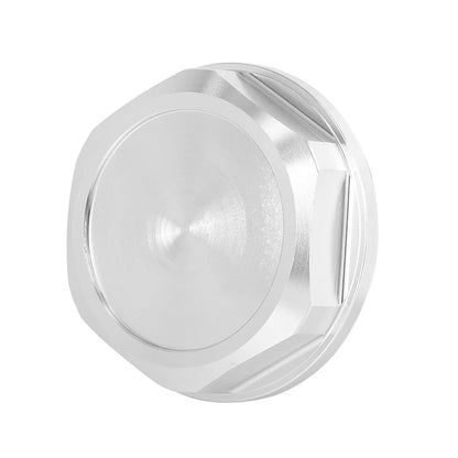 Silver Tone Aluminum Alloy Oil Filler Cover for Toyota