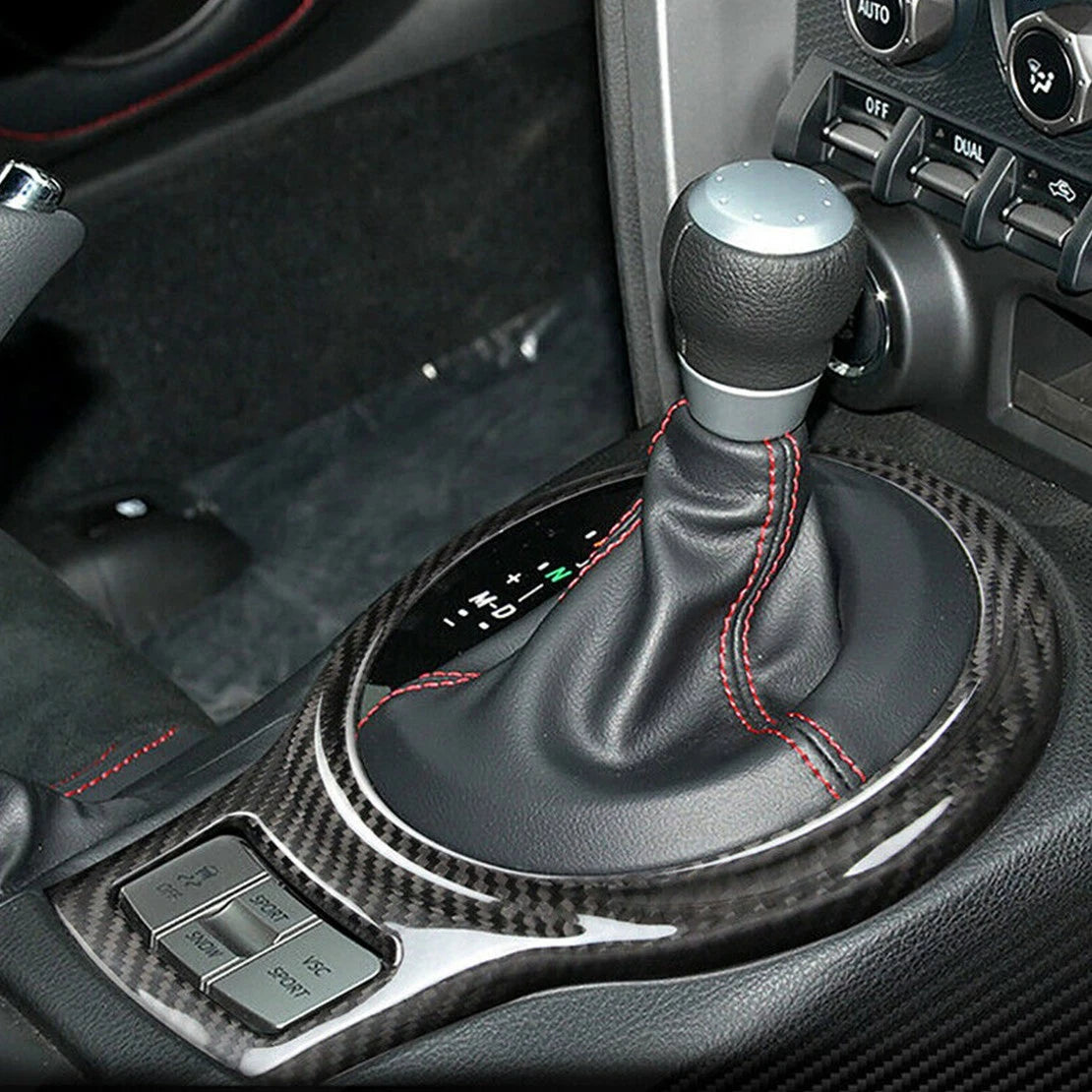 Carbon Fiber Gear Shift Cover for Subaru BRZ Scion FR-S (2013-2020)