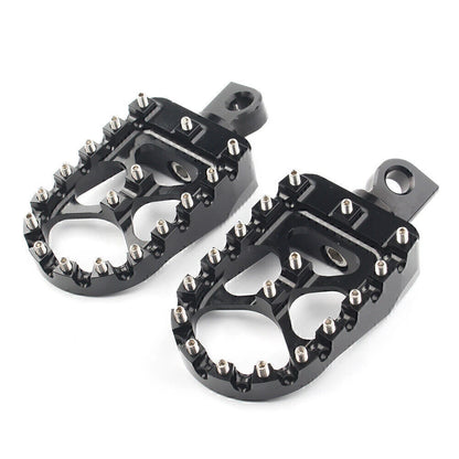 Wide Foot Pegs MX Style for Harley Dyna Sportster Iron 883 Fatboy (2004-2023)