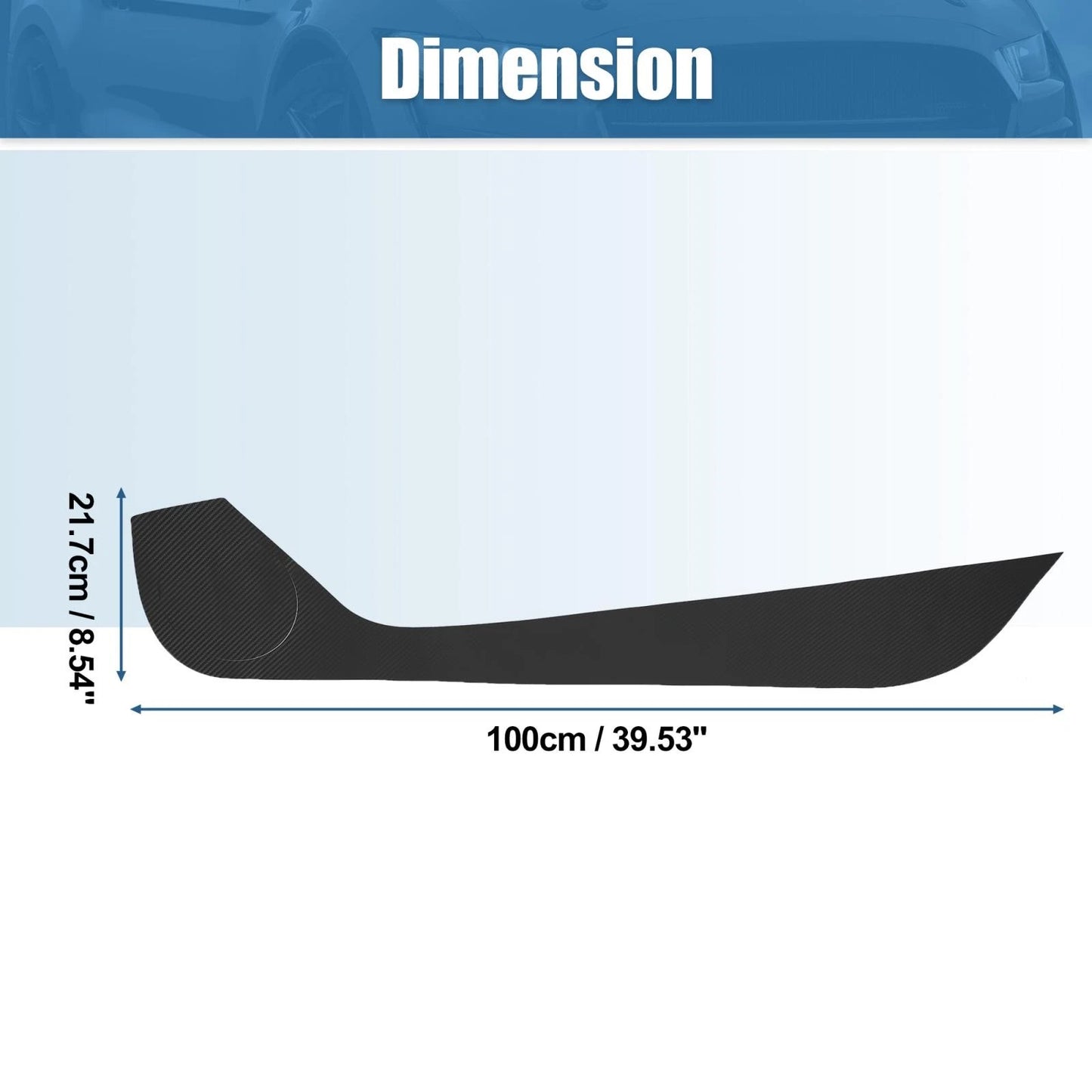 Car Door Anti Kick Protector Stickers for Ford Mustang (2015-2022) Black