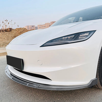 Bumper Spoiler Lip for Tesla Model 3 (2024 - ) Carbon Look