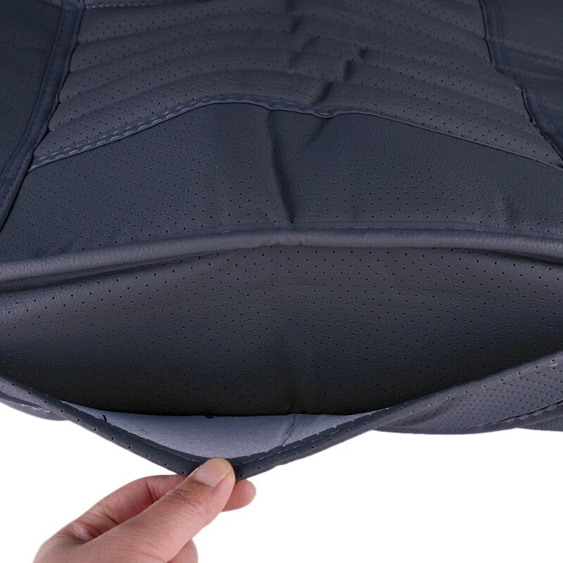 PU Front Seat Cover for Auto Car - Full Surround Breathable Cushion Mat Pad