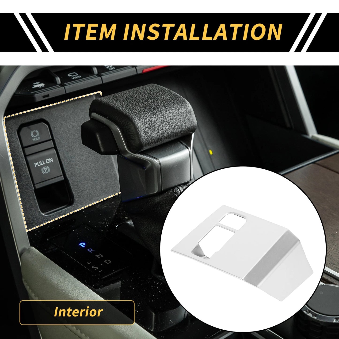 Electronic Handbrake Frame Cover Trim for Toyota Tundra (2022-2024)