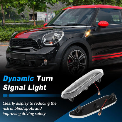 LED Sequential Fender Marker Turn Signal Lights for Mini Cooper R60 R61 (2011-2016)