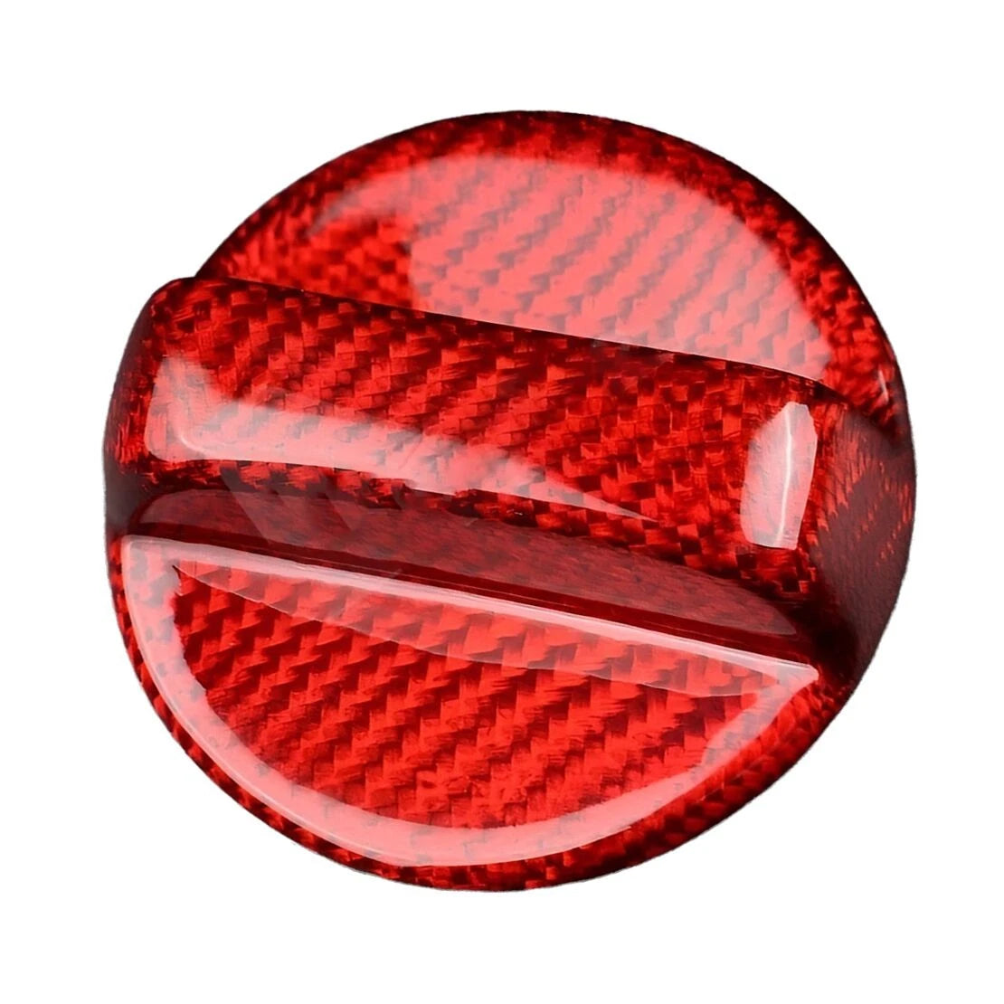 Red Carbon Fiber Gas Fuel Cap Cover for Lexus IS300 IS350 IS500 (2021-2024)