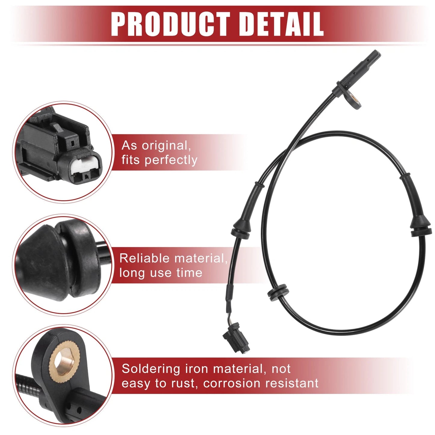 Front ABS Wheel Speed Sensor Set for Nissan