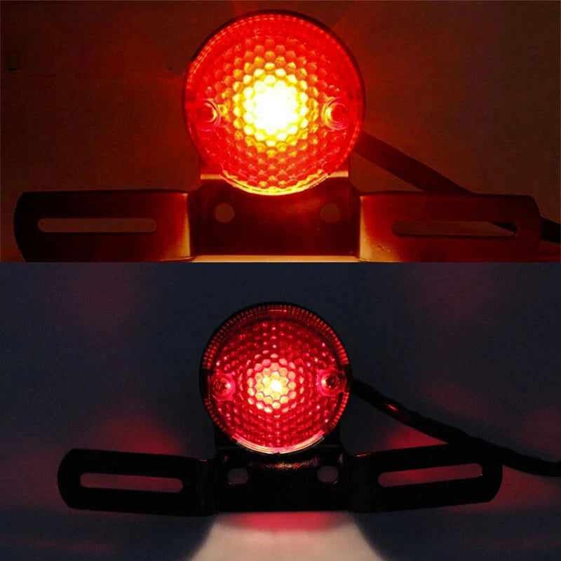 Universal Red Lens LED Motorcycle Brake Tail Light for Various Models