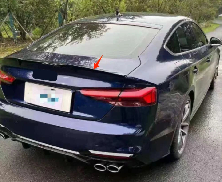 Rear Boot Glossy Black Spoiler Wing for Audi A5 S5 B9 4-Door (2017-2022)