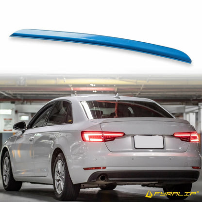 Boot Lip Spoiler for Audi A4 B9 Ocean Blue (2016-2023)