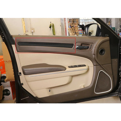 Carbon Fiber Interior Door Panel Trim for Chrysler 300C (2011-2022)