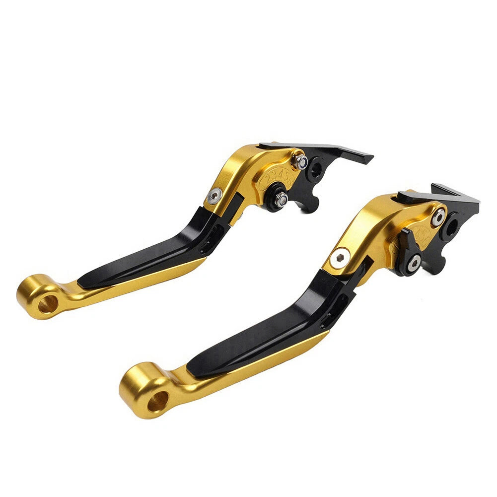 Gold CNC Extendable Brake Clutch Levers for BMW S1000RR S1000R (2015-2019)