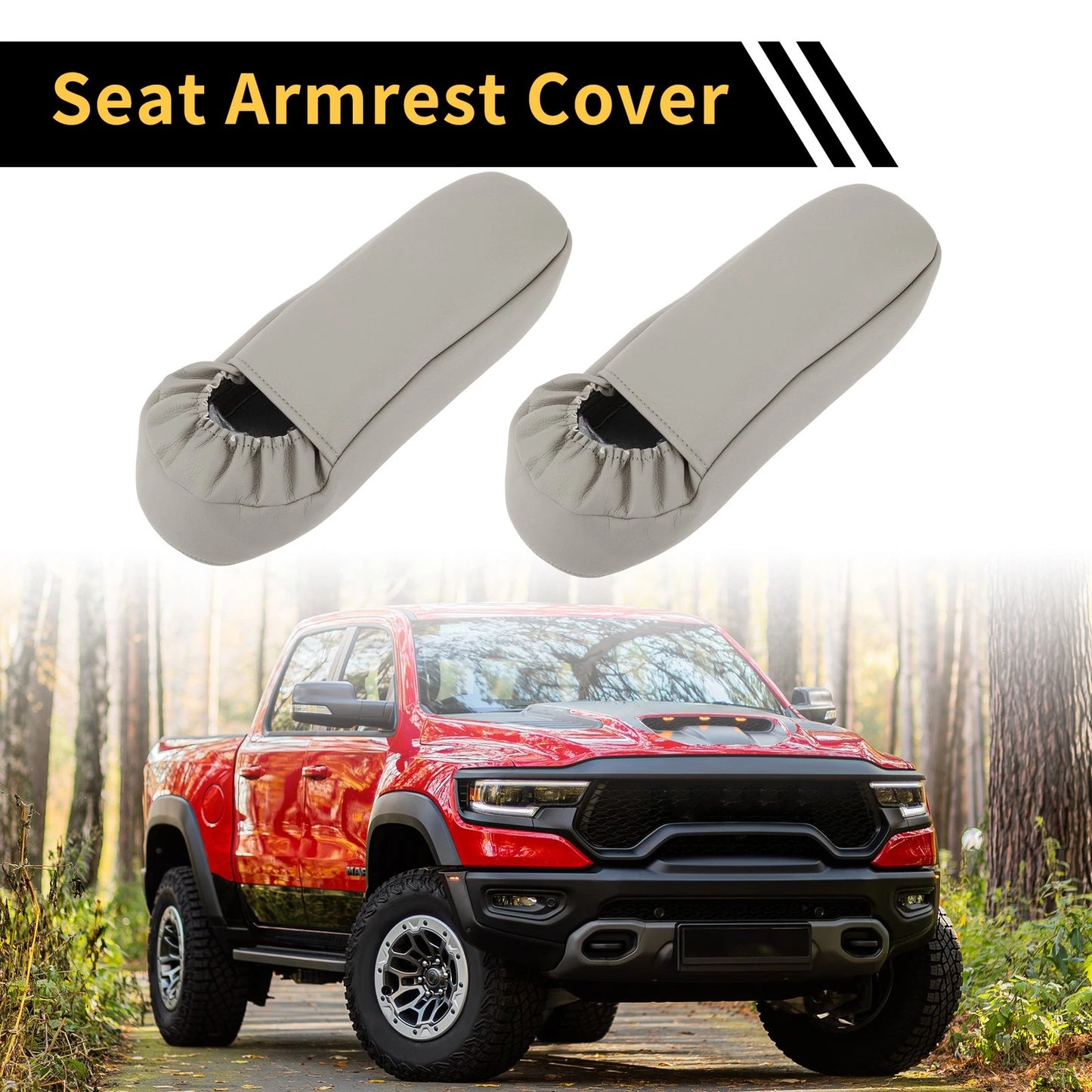 Armrest Cover for Ford F-250, F-350 (1999-2007) - Anti-Scratch Gray
