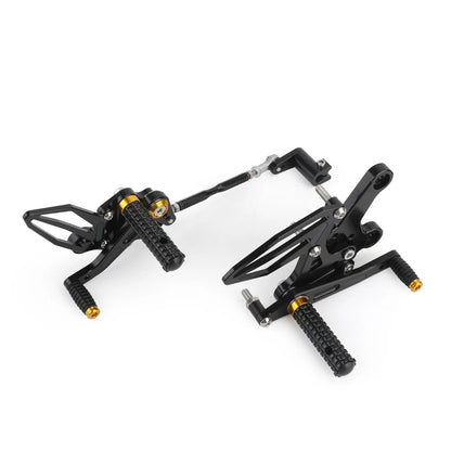 CNC Footrest System Gold for Kawasaki Z400/Ninja 400 (2018-2022)