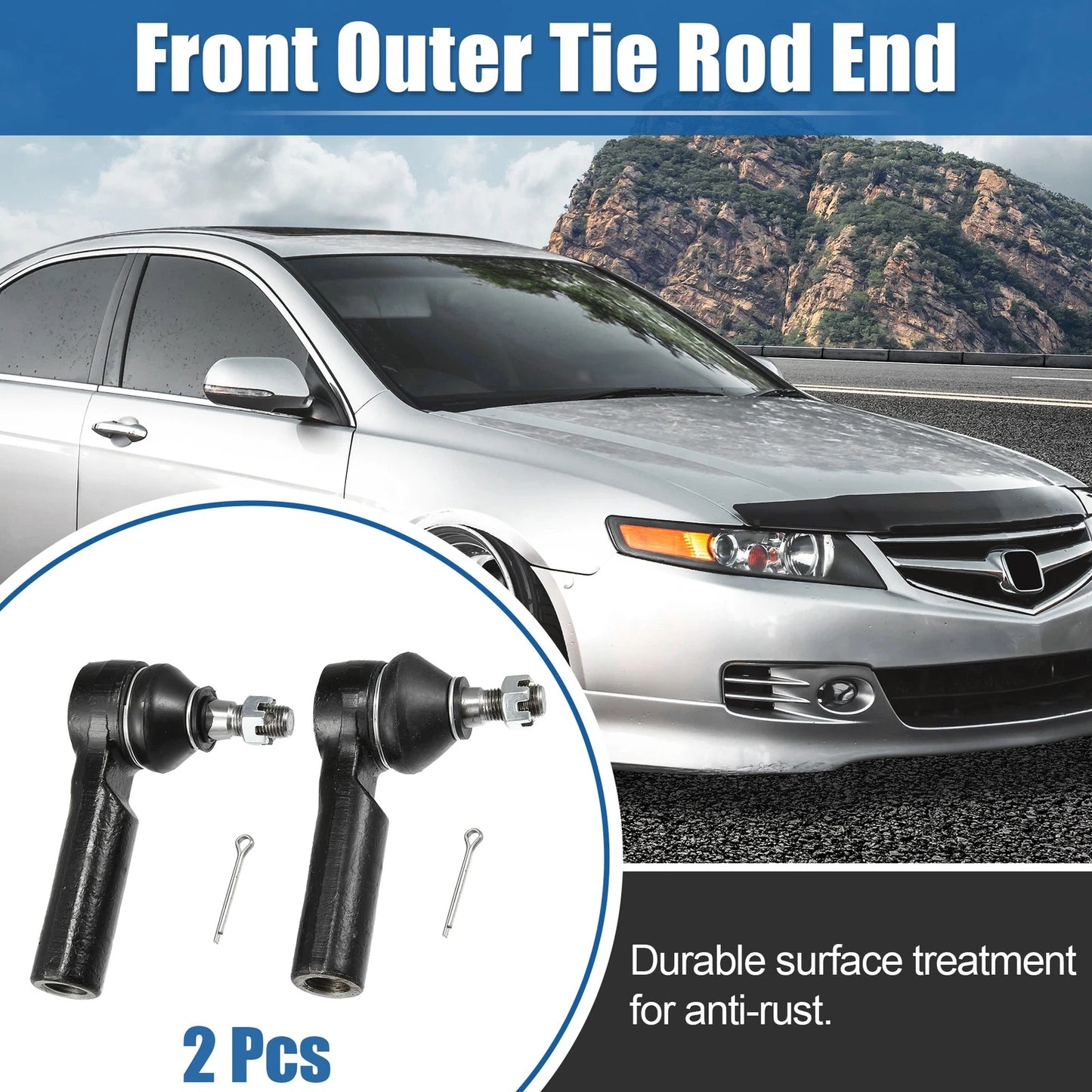 Front Outer Tie Rod End Links for Ford Escape, Mazda (2001-2009)
