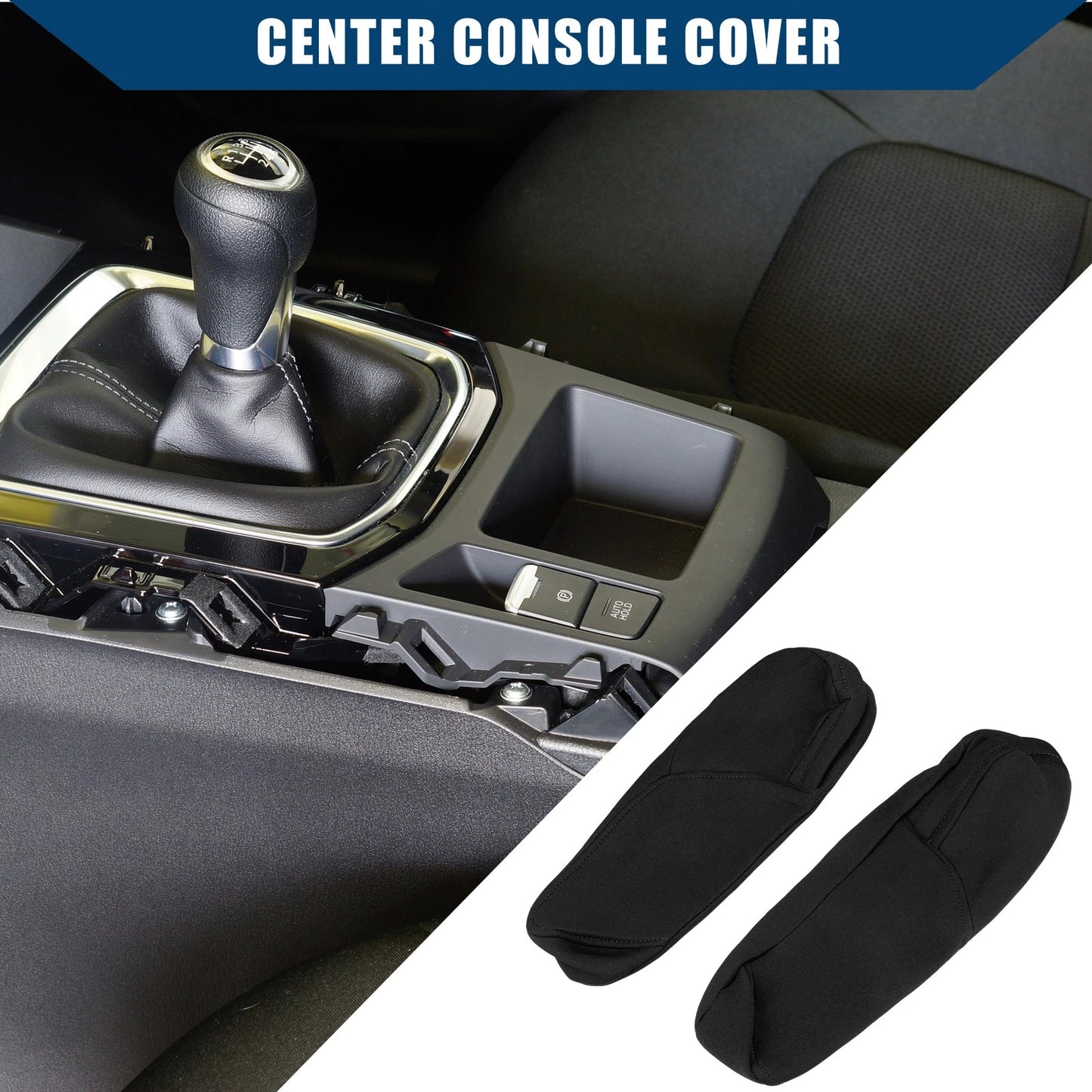 Center Console Armrest Cover for Honda CR-V (2017-2023) - Neoprene Fabric Black