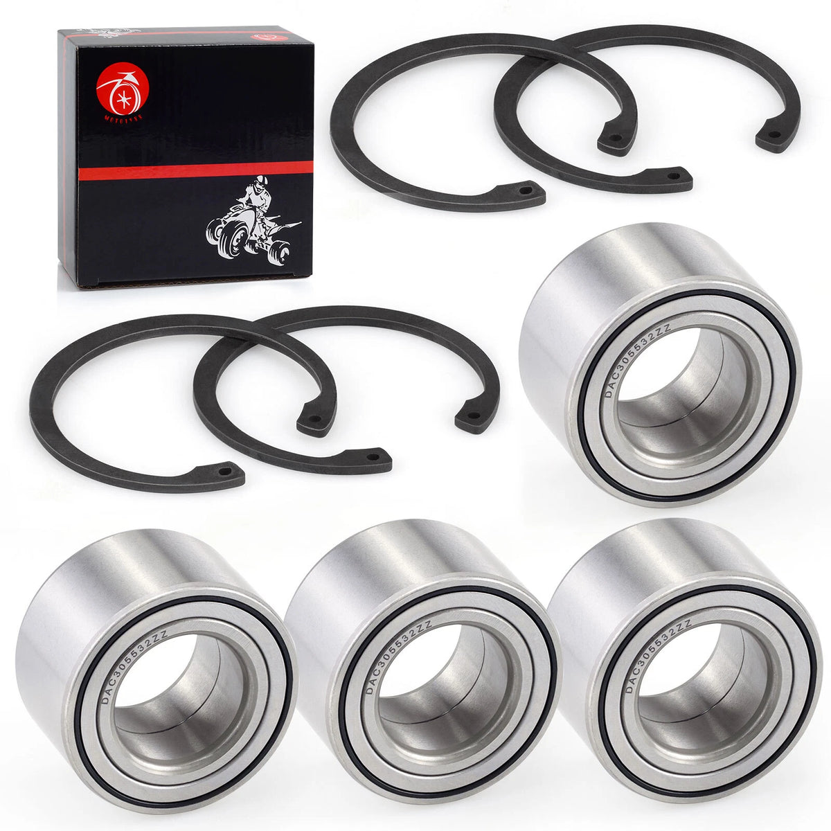 4x Front Rear Wheel Bearing 30x55x32 for Arctic Cat Prowler (2007–2014)