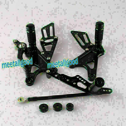 CNC Rear Sets Footrests for Yamaha YZF R1 2009-2013 - Black 2 x Pegs